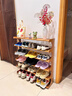 小匠材鞋架簡(jiǎn)易小型門(mén)口多層家用鞋柜宿舍出租屋收納置物架六層 曬單實(shí)拍圖