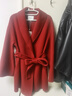 PORTS寶姿女裝秋冬新款長(cháng)袖毛呢大衣YLM9C004SZF061 紅色 M 曬單實(shí)拍圖