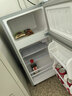 奧克斯小冰箱家用小型迷你冷藏冷凍兩用出租房宿舍用節能省電寢室辦公室電冰箱 【凈化去味】156銀色【高效保鮮 銅管速冷】42L 曬單實(shí)拍圖