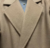紅袖100%綿羊毛呢外套冬季新款女裝翻領(lǐng)高級質(zhì)感顯瘦氣質(zhì)雙面呢大衣 駝色013 S 曬單實(shí)拍圖