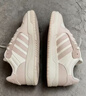 adidas ENTRAP美式校園風(fēng)運動(dòng)少年感復古籃球風(fēng)板鞋男女阿迪達斯   白色/粉色   38.5 曬單實(shí)拍圖
