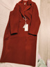 韻動(dòng)犸雙面羊絨大衣女中長(cháng)款新款雙面呢子羊毛呢外套女秋冬高端品牌女裝 棗紅色 2XL 130-140斤 曬單實(shí)拍圖