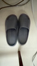 京東京造【泡泡云】踩屎感厚底輕盈防滑外穿拖鞋涼拖男士 灰色42-43 曬單實(shí)拍圖