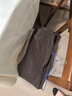 顏域垂感顯腿長(cháng)喇叭褲女2025秋季高級感百搭通勤修身長(cháng)褲 咖色 L 曬單實(shí)拍圖