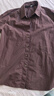 優(yōu)衣庫女裝全棉襯衫/長(cháng)袖襯衣休閑通勤外套26春夏新款482828 38 深褐色 L 曬單實(shí)拍圖