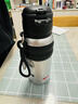匡迪316L不銹鋼保溫杯男女便攜吸管直飲兩用水杯學(xué)生運動(dòng)車(chē)載杯子 曜石黑660ml【316L內膽】+杯刷 曬單實(shí)拍圖