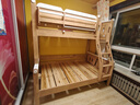 全友（QUANU）家居多功能兒童房實(shí)木儲物床臥室上下雙層高低子母小孩床政府補貼 【掛梯】上下床新 1.2x1.9米【0貼皮全實(shí)木】 曬單實(shí)拍圖