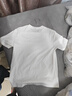 名創(chuàng  )優(yōu)品（MINISO）短袖男純棉休閑寬松夏季圓領(lǐng)百搭青少年潮流半袖t恤 白 XL 曬單實(shí)拍圖