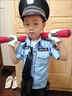 G.duck小黃鴨男童秋季套裝新款兒童警官警察衣服男孩寶寶兩件套演出服 圖片色 不包含帽子 100 尺碼2~3歲【 90-100cm】 曬單實(shí)拍圖