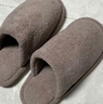 三利棉拖鞋男士秋冬季2025新款保暖加絨居家女防滑靜音 灰色 42-43 曬單實(shí)拍圖