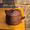 拙藝手作建水紫陶壺手工漢瓦壺陶瓷茶壺高端家用可提可轉寬口石瓢 古銅漢瓦【斑駁油潤】精工打磨 220ml 曬單實(shí)拍圖