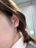 DAISY DREAMS999銀彩色淡水珍珠耳釘女養耳洞睡覺(jué)免摘耳環(huán)小眾高級耳飾 3mm白色淡水珍珠【999銀】 曬單實(shí)拍圖