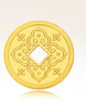 明牌珠寶足金黃金四方如意投資金錢(qián)幣送禮AFQ0137 四方如意 10克 曬單實(shí)拍圖