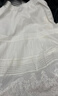 百圖（betu）女裝夏季新款半身裙白月光小白裙繡花蕾絲裙子女2504X09 曬單實(shí)拍圖