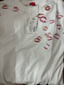 查爾斯桃心純棉短袖t恤印花唇印美式圓領(lǐng)夏季休閑百搭男女同款 本白 XS 曬單實(shí)拍圖
