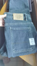 JEEP吉普牛仔褲男春秋季直筒寬松休閑褲子商務(wù)復古男褲 藍灰加絨 32 曬單實(shí)拍圖