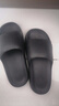 稻草人拖鞋男士居家用洗澡防滑浴室內戶(hù)外穿情侶厚底靜音女涼拖 黑40-41 曬單實(shí)拍圖