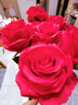 生喜朗仿真玫瑰花假花女友生日婚慶裝飾花束插花客廳干花擺件仿生花插花 曬單實(shí)拍圖