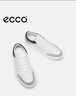 愛(ài)步（ECCO）休閑鞋 2026年春季新款真皮舒適休閑板鞋男鞋 柔酷60周年525474 水泥灰/白色/深藍色52547461569（牛皮剖層革/牛皮革） 42 曬單實(shí)拍圖