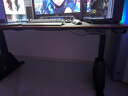 傲風(fēng)A4Pro電競桌實(shí)木電動(dòng)升降辦公電腦書(shū)桌子黑帶燈1.6*0.7m 曬單實(shí)拍圖