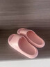 潔麗雅（Grace）買(mǎi)一送一厚底拖鞋女士夏季新款室內居家浴室洗澡防滑情侶涼拖鞋男 桃沙粉+星夜黑【2雙裝】舒適軟彈 38-39 女+42-43男 曬單實(shí)拍圖