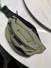 威納登胸包休閑斜挎包男輕便通勤小挎包日系工裝單肩包簡(jiǎn)約純色運動(dòng)腰包 綠色 曬單實(shí)拍圖