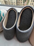 俞兆林（YUZHAOLIN）日式靜音棉拖鞋男女春秋居家室內木地板四季 YC198 灰色  44-45  曬單實(shí)拍圖
