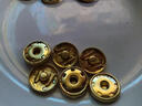 若軒金屬銅暗扣扣子隱形毛呢大衣上衣圓形按扣子母扣大號防走紐扣 金色6副 25mm 曬單實(shí)拍圖