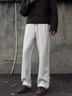 主意范白花灰色彎刀衛褲男春夏秋季顯高顯瘦褲子垂感斜切微喇休閑長(cháng)褲 淺灰色（高品質(zhì)升級版） L 105至125斤可穿 曬單實(shí)拍圖