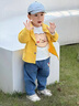 G.duck小黃鴨童裝男童春裝套裝2026新款兒童衣服1-3歲男寶寶帥氣套裝春 黃色 80 碼建議6-8個(gè)月16-21斤cm 曬單實(shí)拍圖