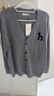 哈吉斯（HAZZYS）男裝 秋冬款羊毛衫純色毛衣薄款羊毛開(kāi)衫男ABYZD0BDF51 灰色GE XL （180/100A 50） 曬單實(shí)拍圖