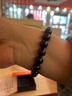 紅良緣收藏級天然黑曜石手串情侶本命年轉運男女水晶手鏈生日禮物10MM 曬單實(shí)拍圖