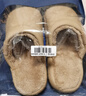 遠港棉拖鞋男秋冬季居家室內防滑保暖防水皮拖鞋女 榛子米 40-41 曬單實(shí)拍圖