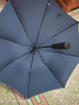 TCAI加大雨傘定制logo廣告長(cháng)柄大號超大商務(wù)男禮品定做印字圖案標志 加大120cm八骨纖維骨藏青 曬單實(shí)拍圖