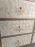 萊廷居適（LAITINJS）美式輕奢五斗柜玄關(guān)柜臥室收納柜貝殼裝飾抽屜柜客廳巖板餐邊柜子 【巖板臺面】1.2米六斗柜 曬單實(shí)拍圖