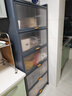 熒焰廚房用具家用夾縫置物架落地多層收納柜一體靠墻儲物柜防塵餐邊柜 灰五門(mén)長(cháng)70*寬42*高180cm 曬單實(shí)拍圖