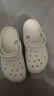 卡駱馳（CROCS）貝雅云彩女士洞洞鞋休閑鞋|208186  白色-100    35 (220mm)   曬單實(shí)拍圖