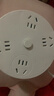 圓盤(pán)桌面多功能插座帶線(xiàn)插板帶USB接口手機充電插頭接線(xiàn)板排插 圓盤(pán)4位+0.8米 曬單實(shí)拍圖