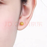 周六福黃金耳釘女滿(mǎn)天星耳飾計價(jià)AA092123約1.39g一對生日禮物 曬單實(shí)拍圖