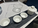 京東京造 旅行茶具套裝 墨山羊脂玉快客杯戶(hù)外便攜茶具整套 一壺三杯 曬單實(shí)拍圖