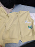 巴拉巴拉【商場(chǎng)同款】寶寶套裝男童馬甲三件套寬松秋裝潮 米黃30209 110 曬單實(shí)拍圖