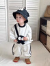 G.duck小黃鴨男童秋季套裝2025新款嬰幼兒童秋裝帥氣男孩寶寶衣服兩件套 灰色 80 7-11月(建議寶寶75-85cm)cm 曬單實(shí)拍圖