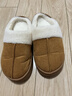 棉拖男棉拖女居家棉拖鞋加絨棉拖鞋男保暖鞋月子鞋女包頭拖女 卡其色 40-41 偏小一碼 曬單實(shí)拍圖
