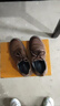奧康（Aokang）奧康男士工裝鞋百搭休閑皮鞋復古休閑鞋男 咖色40 曬單實(shí)拍圖
