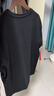 布先生春夏季短袖T恤男士純棉小白T純色內搭打底衫 黑色 2XL(185) 曬單實(shí)拍圖