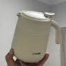 虎牌（TIGER）香港直郵保溫壺不銹鋼燜茶壺茶水分離大容量家用辦公室泡茶暖水壺 橡膠白【316不銹鋼】800ml 曬單實(shí)拍圖