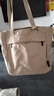 盛菲曼帆布包女上班女神節單肩包大學(xué)生上課裝書(shū)本日系簡(jiǎn)約百搭托特包 米灰色 曬單實(shí)拍圖