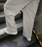 BJHG宋雨琦同款不計后果白色工裝褲子男夏季潮牌輕薄三防運動(dòng)傘兵褲女 寒泉灰 L （160-190斤） 曬單實(shí)拍圖
