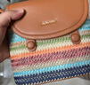 奧康女包彩虹拼色新潮時(shí)尚手機包輕奢斜挎單肩包生日送女友老婆 曬單實(shí)拍圖