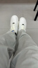 耐克NIKE男空軍一號AF1 AIR FORCE1馬年限定款運動(dòng)鞋IQ1119-011白40.5 曬單實(shí)拍圖
